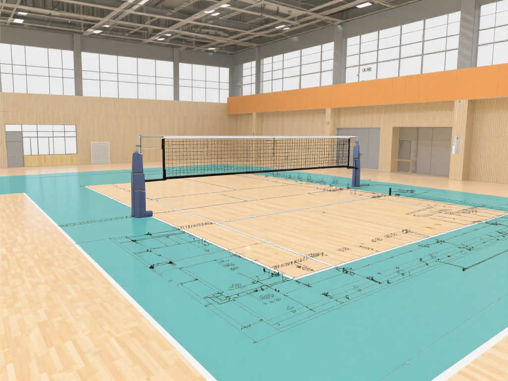 排球场地标准规格及平面设计图